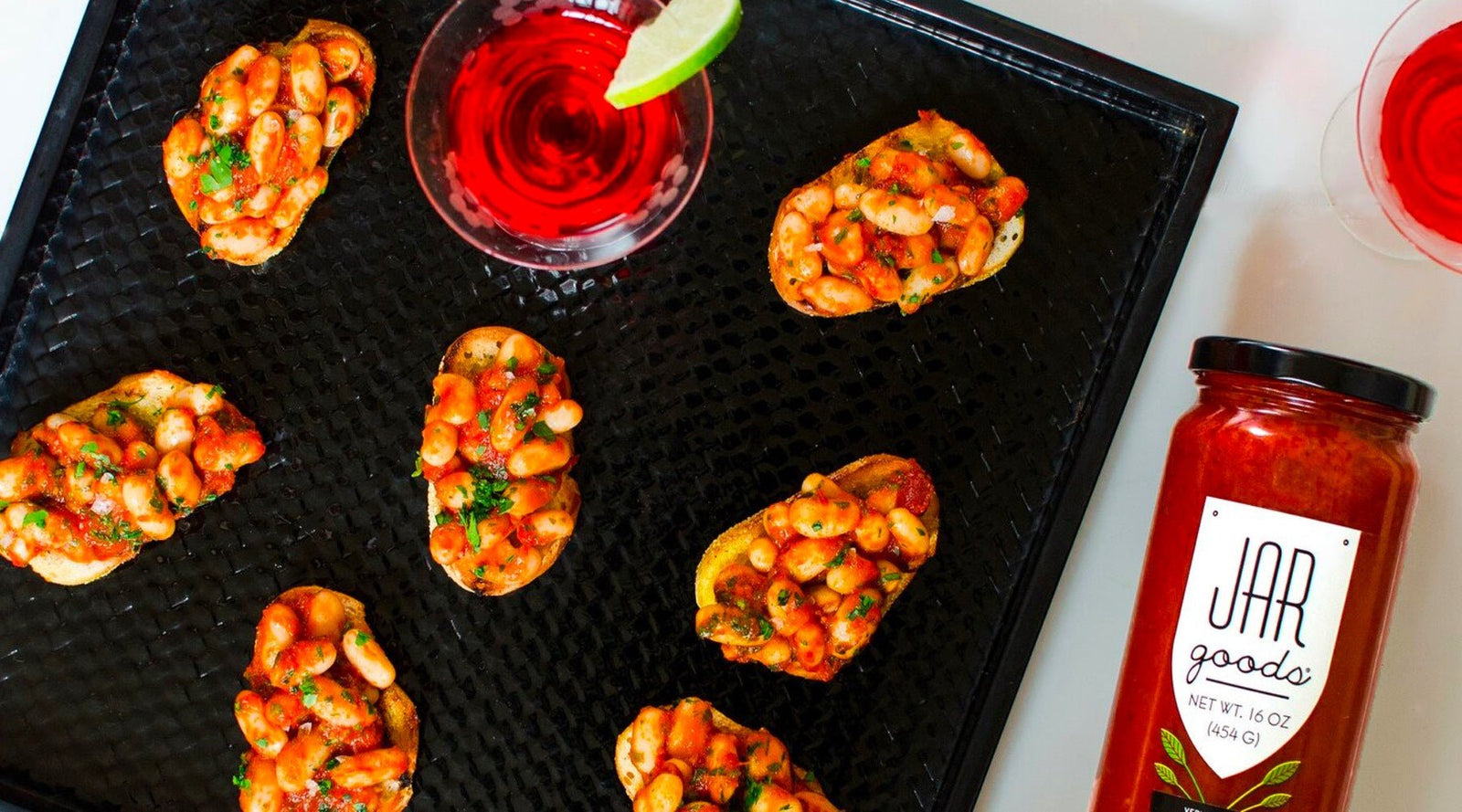 Cannellini Bean Crostini - Jule's Tomato Sauce