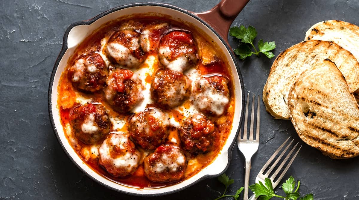 Chicken Meatball Parmigiana - Jule's Tomato Sauce