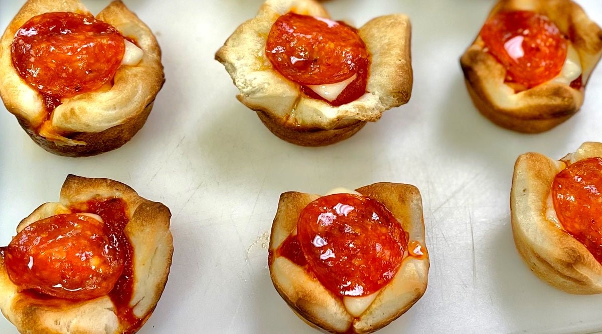 Pepperoni Pizza Cups - Jule's Tomato Sauce