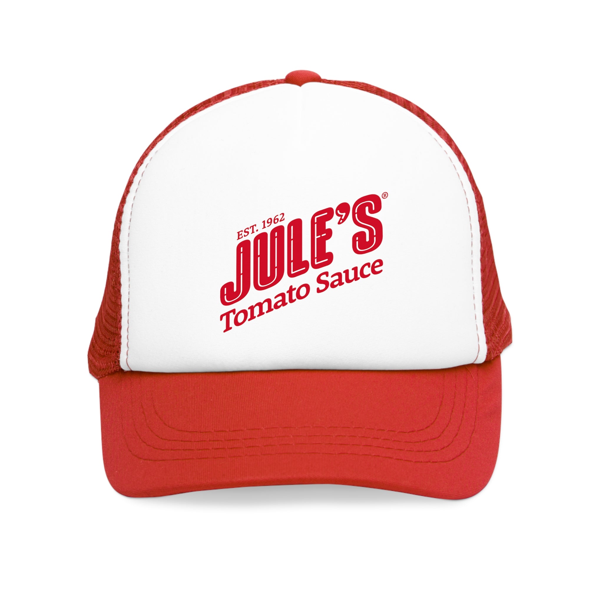 Jule's Red Logo Trucker Hat