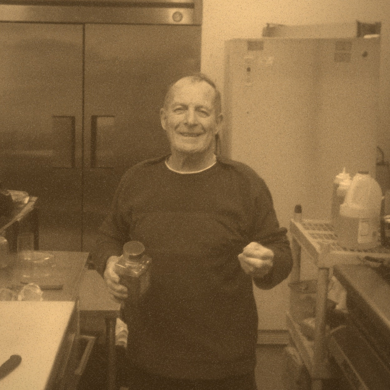 Our dad, in the kitchen he never really left
