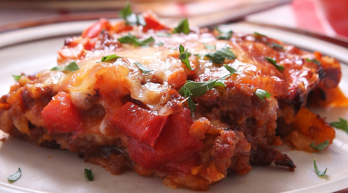 Mexican Beef Lasagna with Tomato