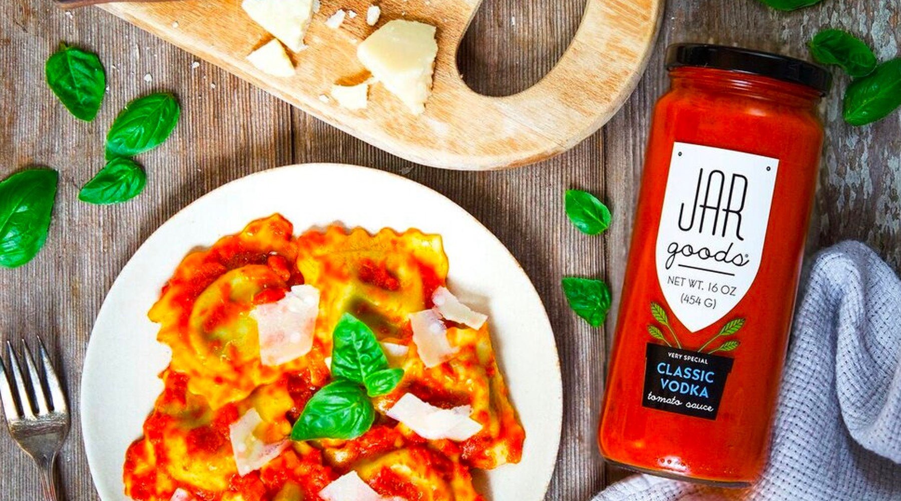 Ravioli in Vodka Sauce - Jule's Tomato Sauce