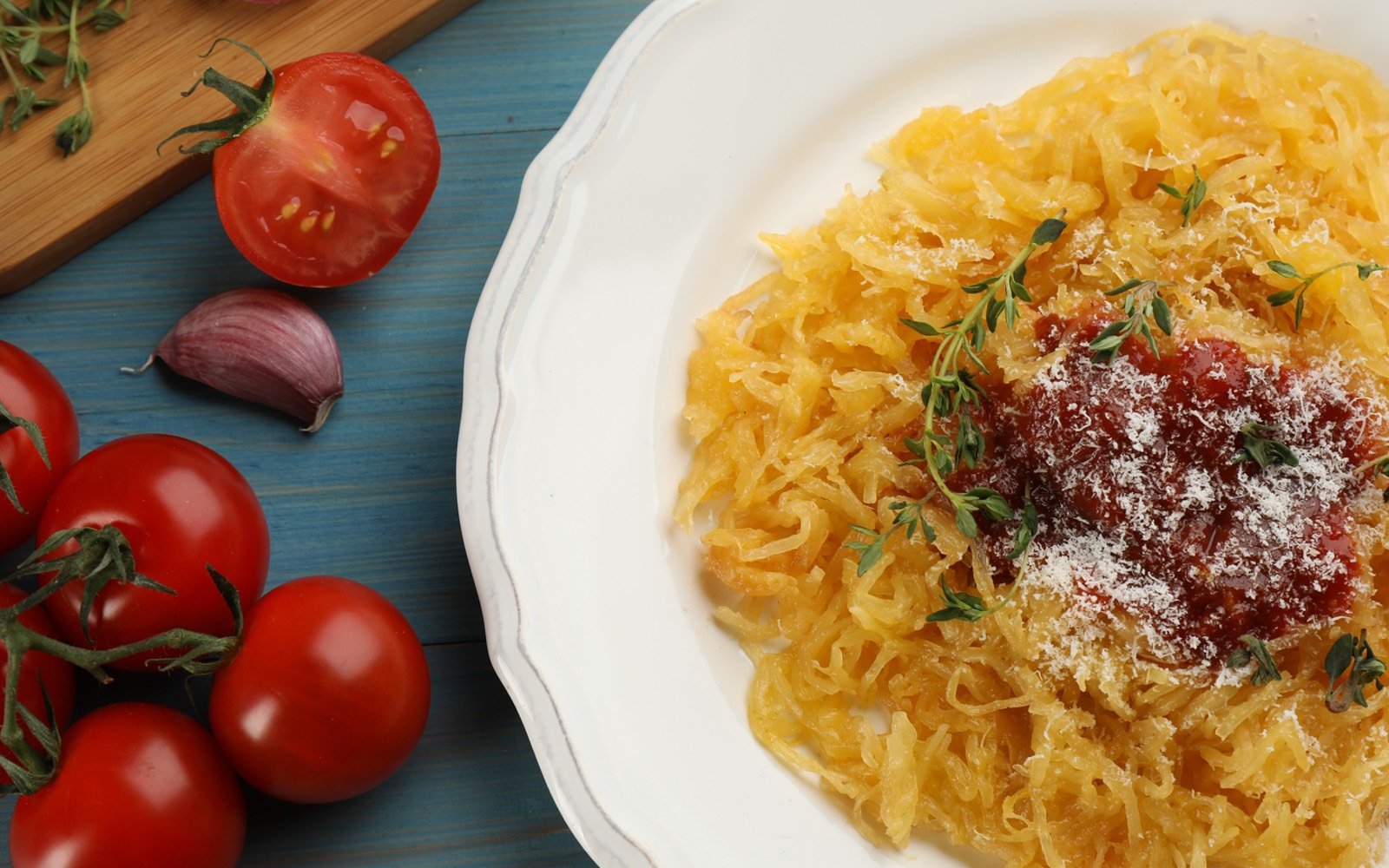 Roasted Spaghetti Squash - Jule's Tomato Sauce