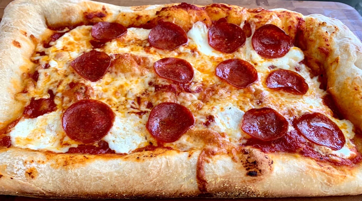 Sicilian Pepperoni Pizza - Jule's Tomato Sauce