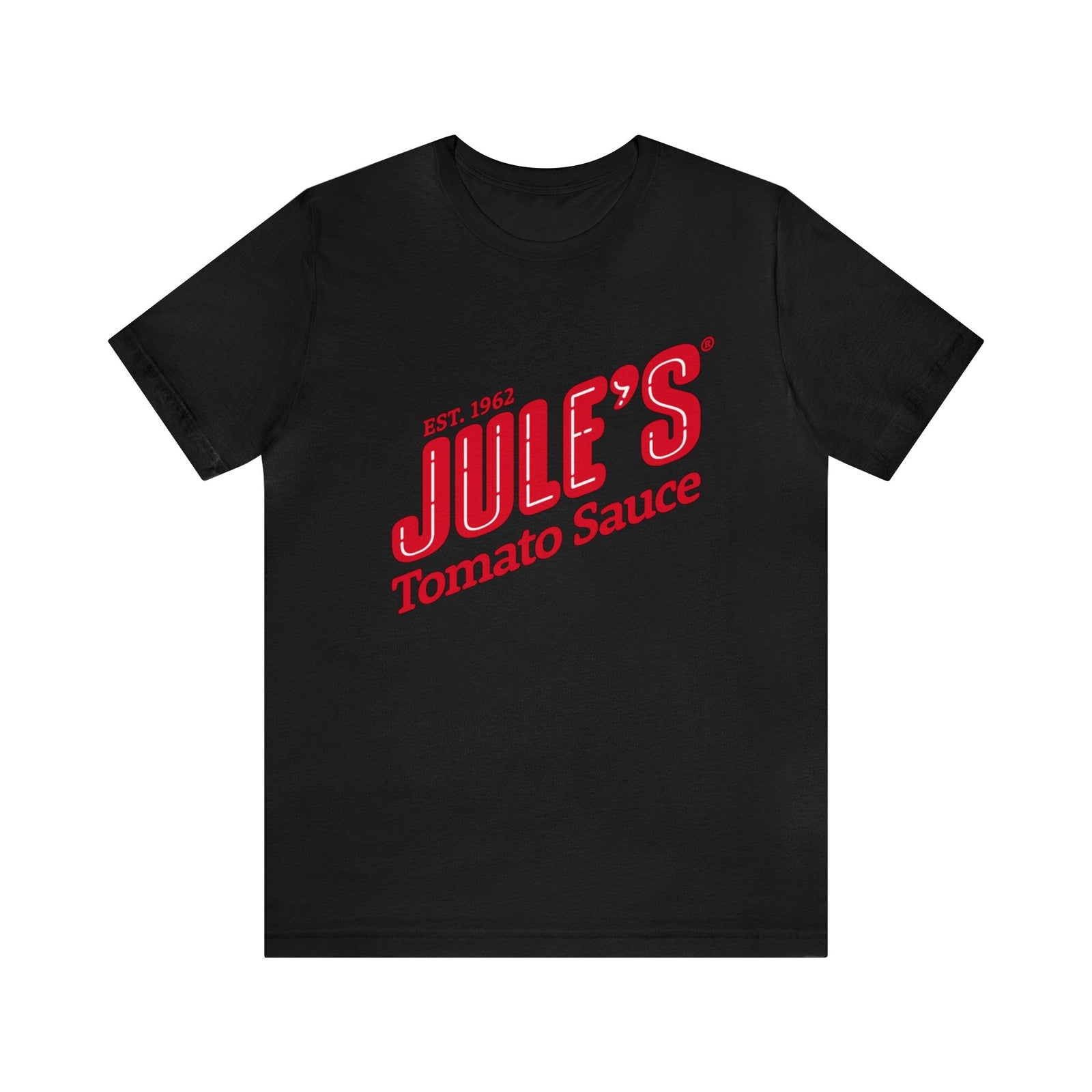 Jule's Red Logo T-Shirt - Jule's Tomato Sauce
