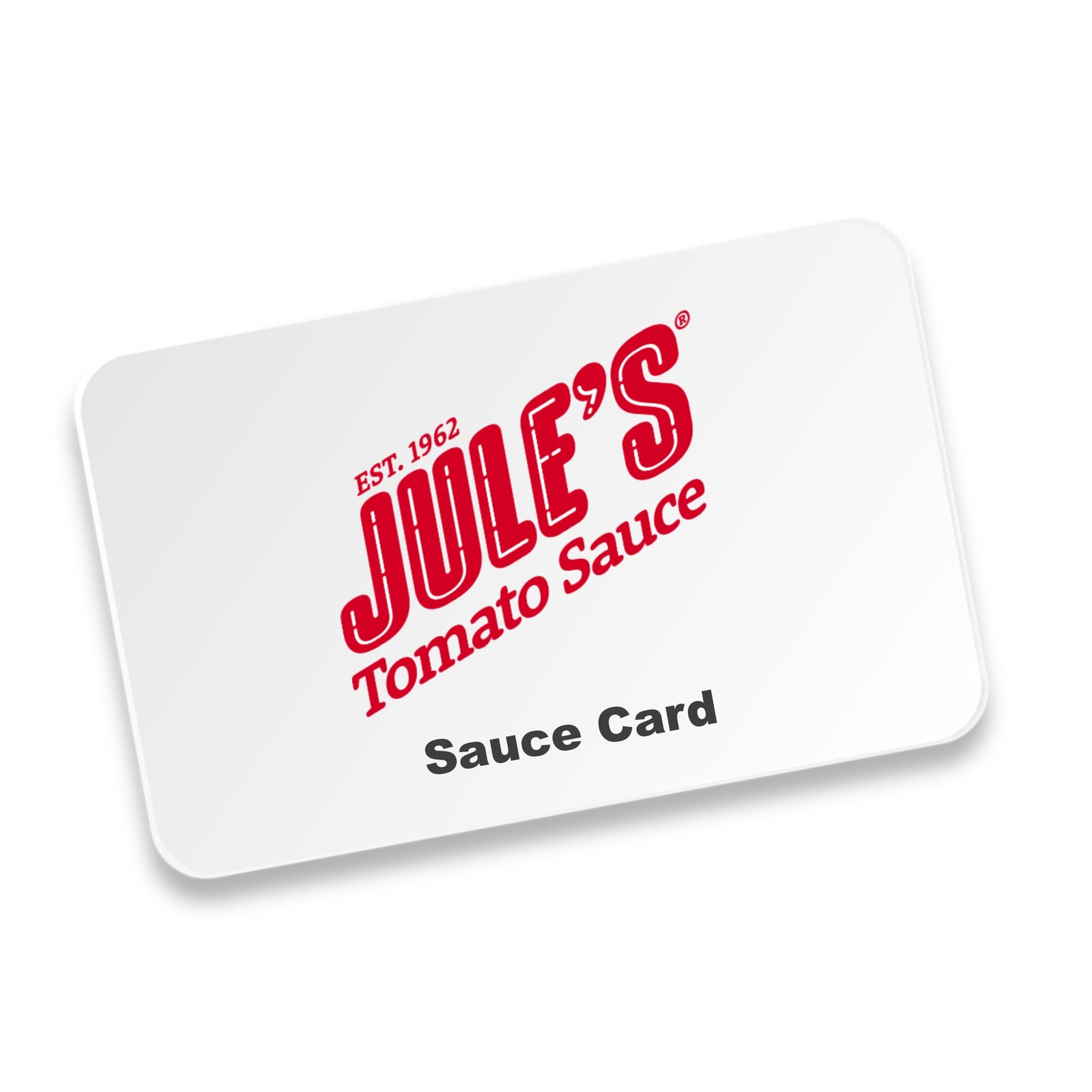 Sauce Card - Jule's Tomato Sauce